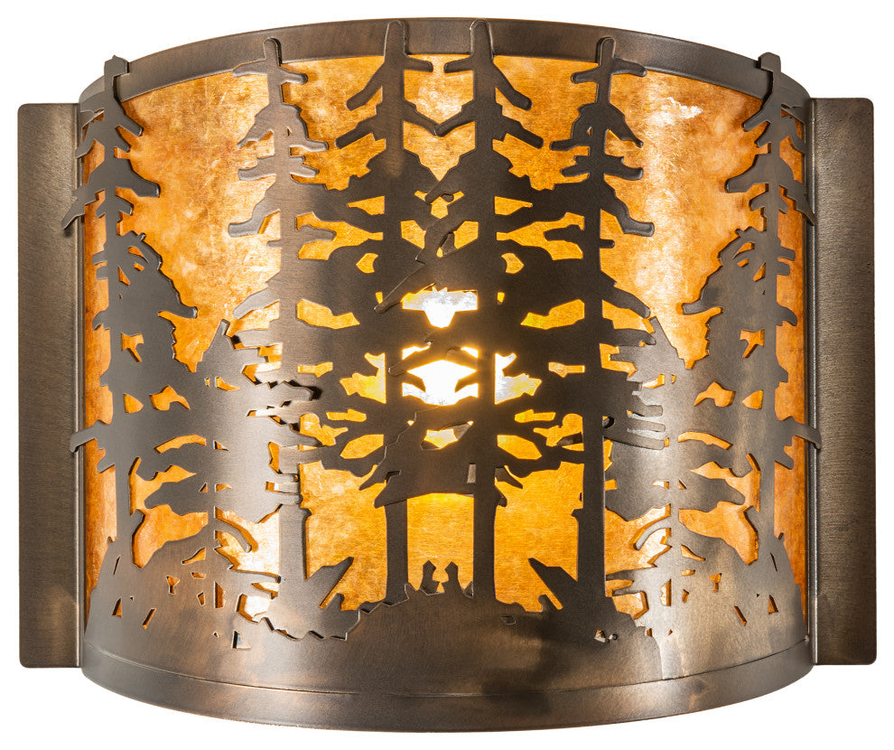 12 Wide Tall Pines Wall Sconce
