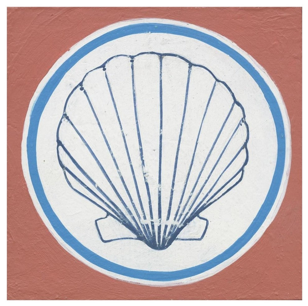 "Summer Shells II" Digital Paper Print by Kathrine Lovell, 42"x42"