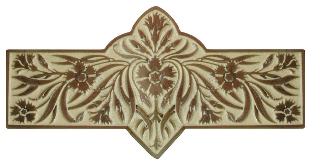 Dianthus Pull Antique Brass, Antique Brass (Enameled)