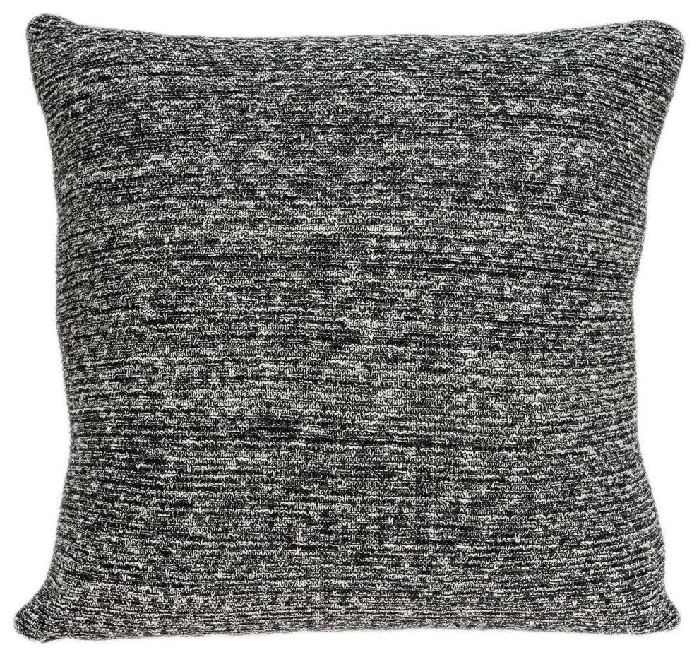 HomeRoots 20" x 7" x 20" Clean Transitional Gray Pillow Cover With Down Insert