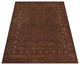 HAND KNOTTED LOOM WOOL ECO-FRIENDLY AREA RUGS - Runner, Brown, Contemporary