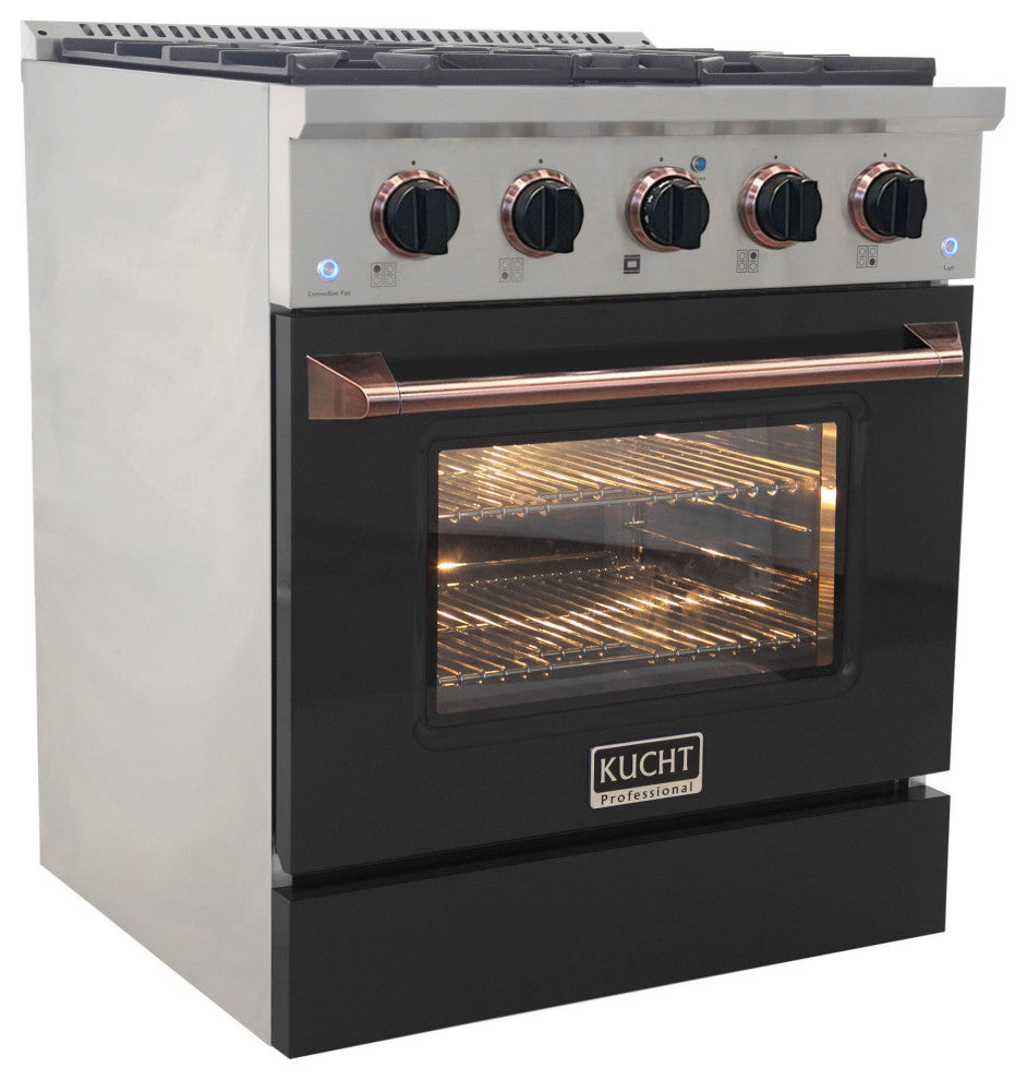 KUCHT Pro-Style 30" 4.2 cu. ft. Range Custom, Black Rose, Natural Gas
