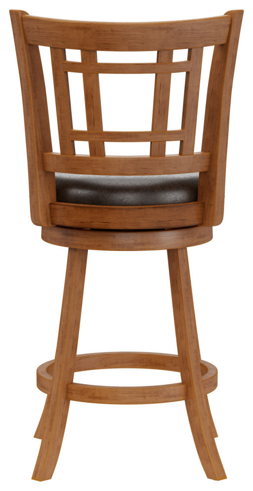 Fairfox Wood Swivel Stool, Counter Stool