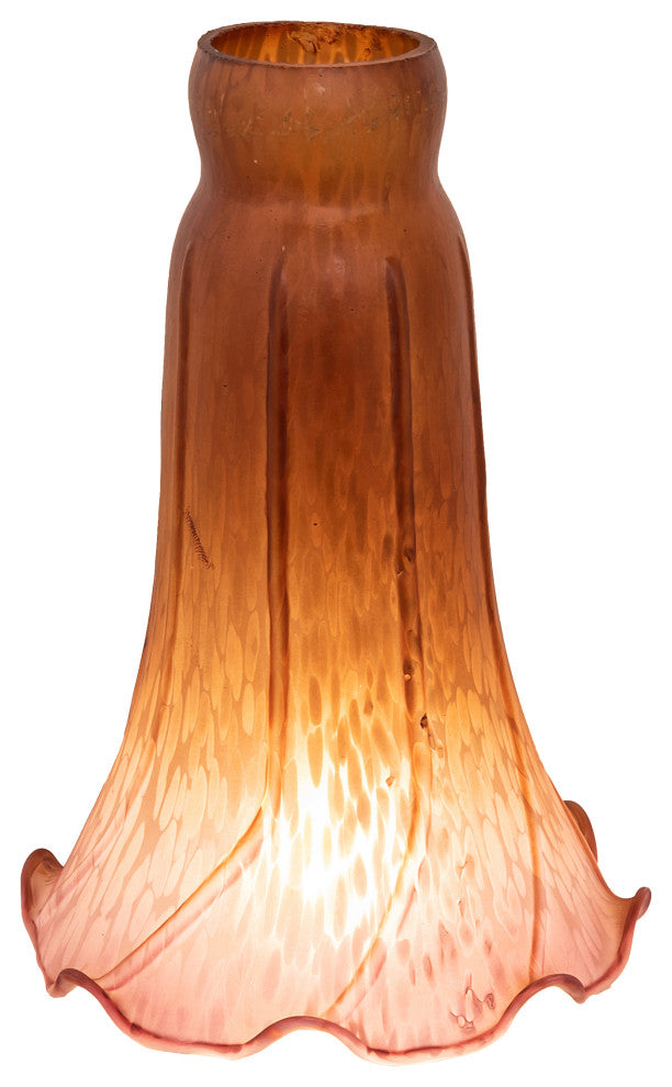 Meyda lighting 10177 4"W x 6"H Amber/Purple Lily Shade