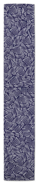 Navy Watercolor 16x72 Poly Twill Table Runner