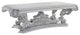 Valkyrie Dining Table, Antique Platinum Finish