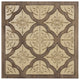 Pale Yellow and Natural Quatrefoil Wall Plaque