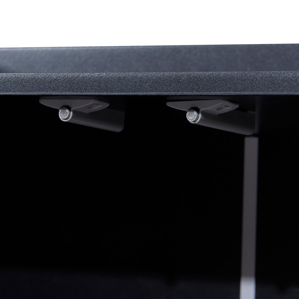 TATEUS 47" Modern Sideboard Buffet Cabinet For Dining Room Kitchen, Black