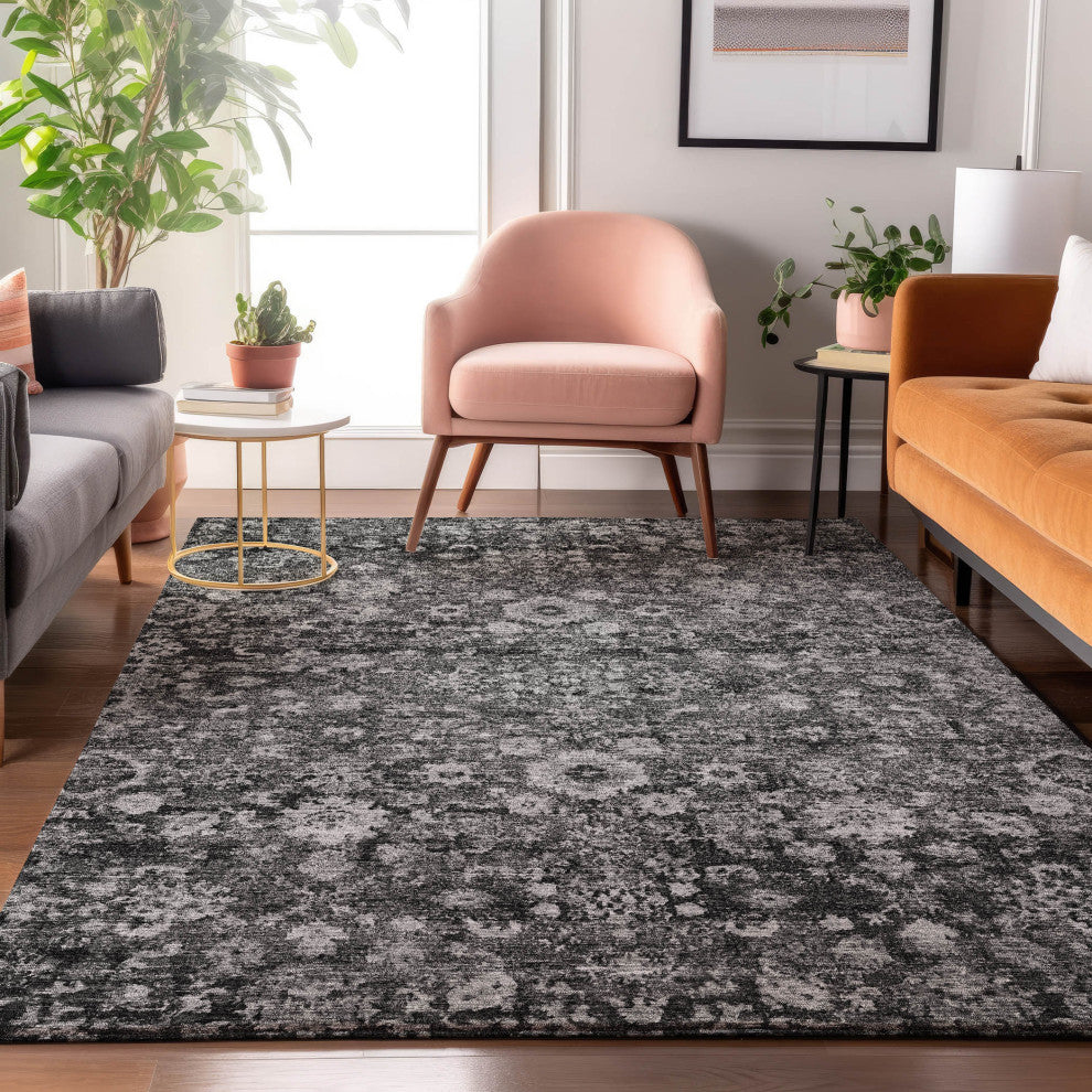 Premium Machine Washable Mayfield AMF651 Gray 10' x 14' Rug