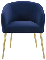 TOV Furniture Arya Performance Velvet Navy Dining Chair