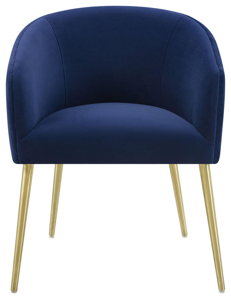 TOV Furniture Arya Performance Velvet Navy Dining Chair