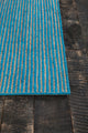 Alyssa Subtle Stripe Contemporary Area Rug, Blue, 7'9"x10'6"