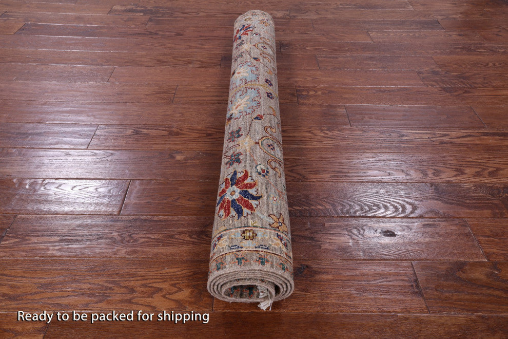Persian Tabriz Handmade Wool Rug 4' 1" X 5' 11" Q11256