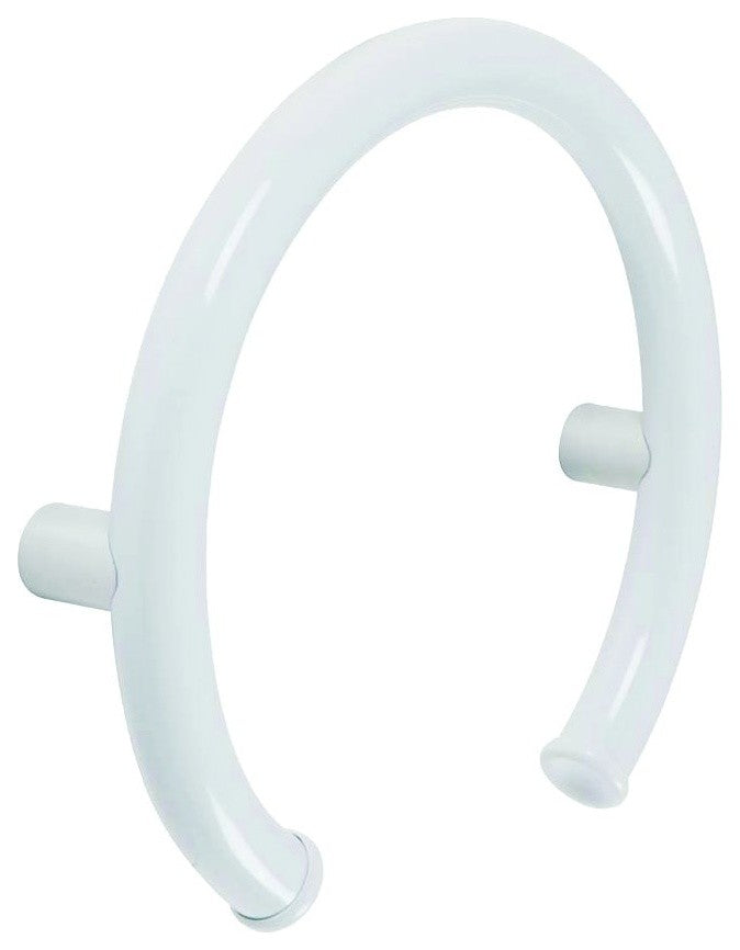 White Round Coated Safety Grip Grab Bar - 1 1/4" Diameter