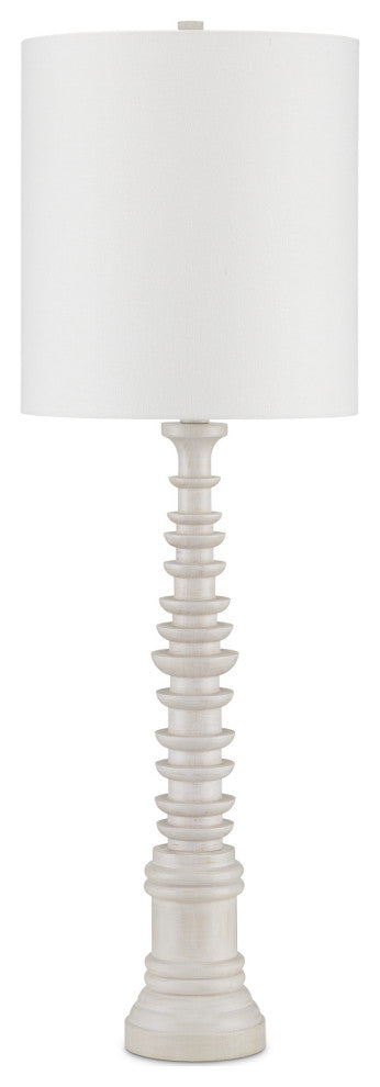 Malayan White Table Lamp