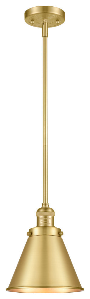 Appalachian 1 Light Mini Pendant, Satin Gold, Satin Gold