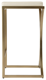 Natalya 31" Bar Stool, Polished Gold