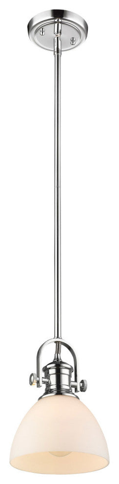 Golden Lighting 3118-M1L OP Hines 1 Light 6-7/8"W Pendant - Black