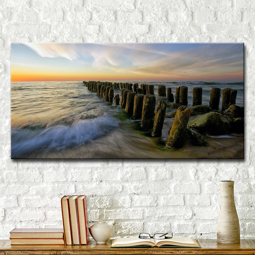 Ready2HangArt 'Baltic' Wrapped Canvas Wall Decor, 60"x30"