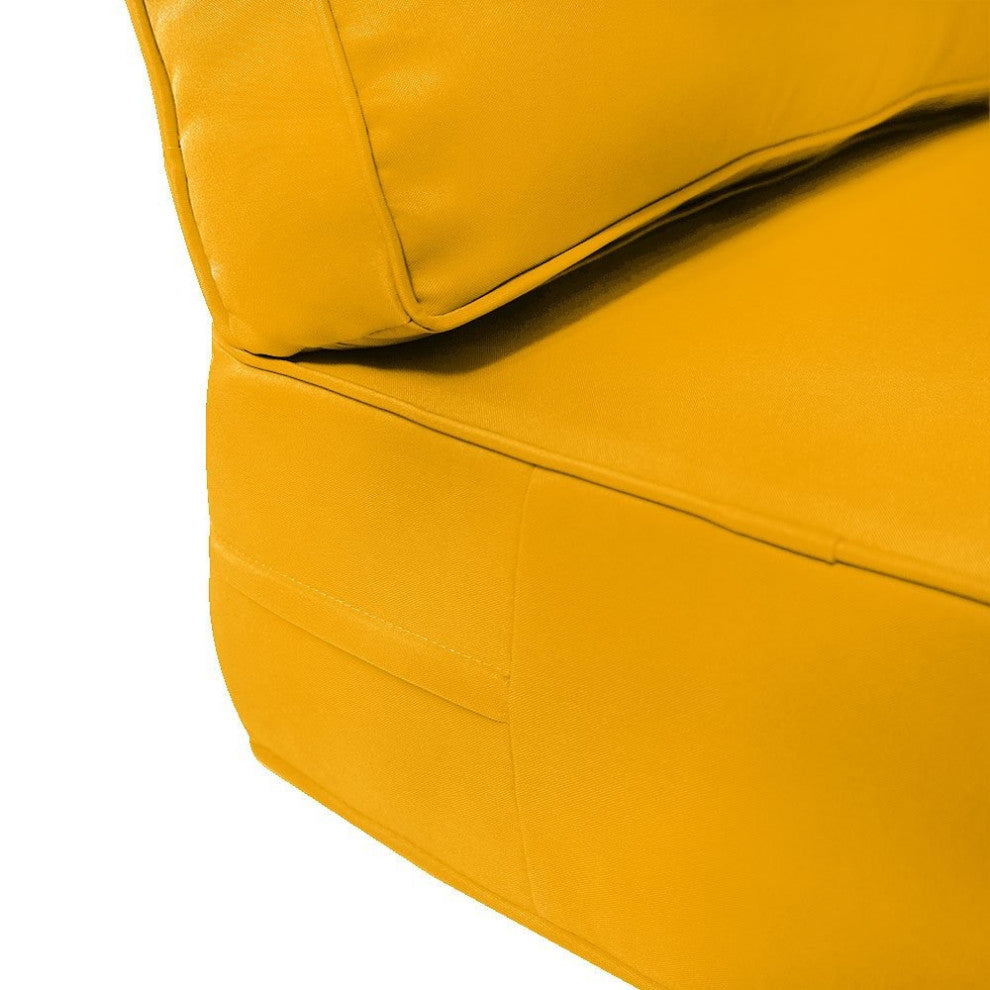 |COVER ONLY| Outdoor Pipe Trim Medium Deep Seat Backrest Pillow Slipcover AD108