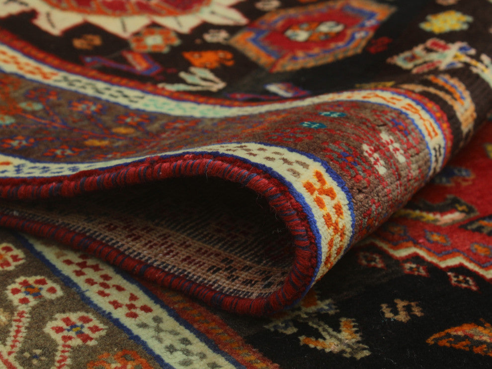 Fine Vintage Distressed Dicle Red Rug