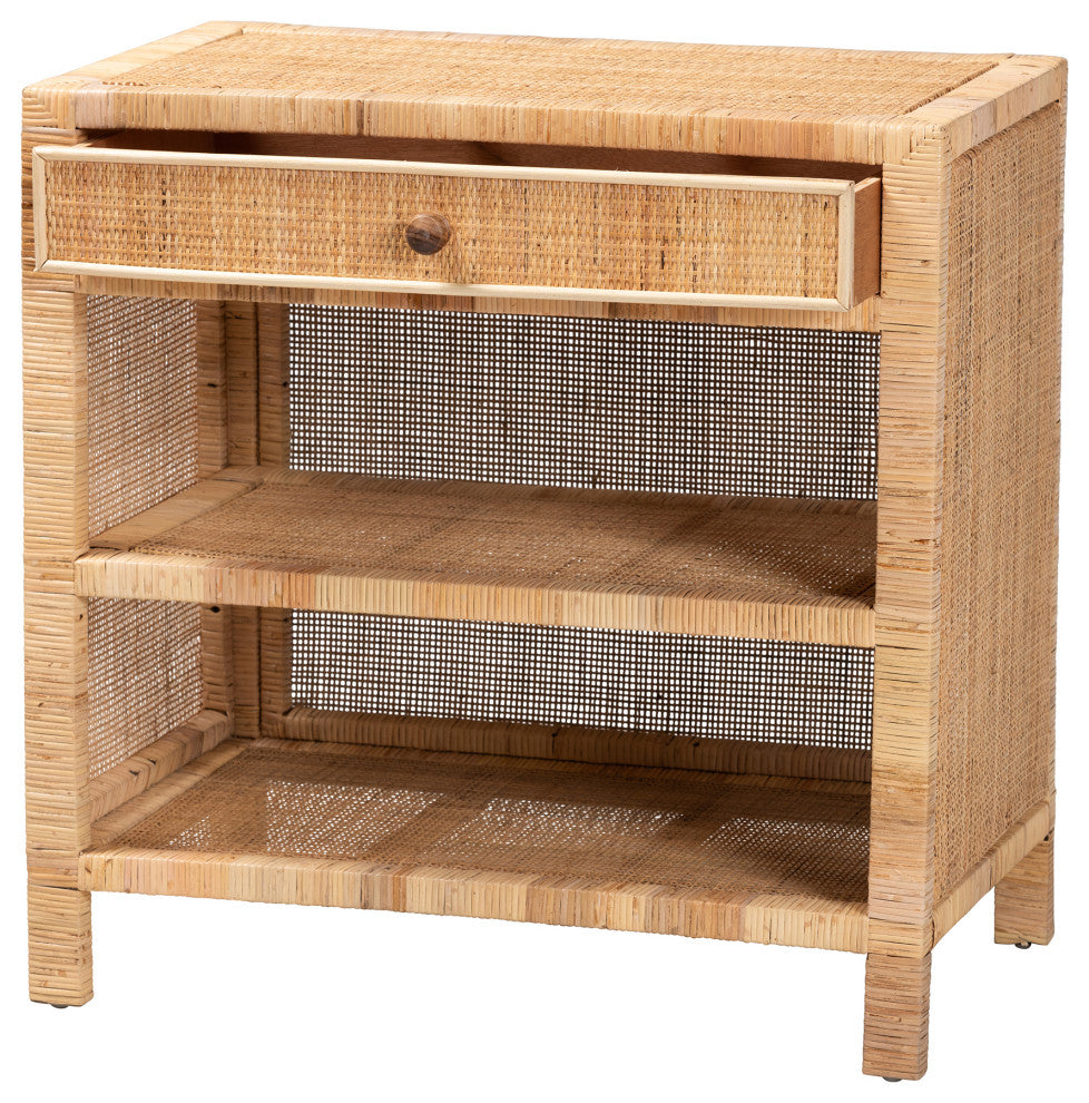 Ruby Mahogany & Rattan Collection, Console Table