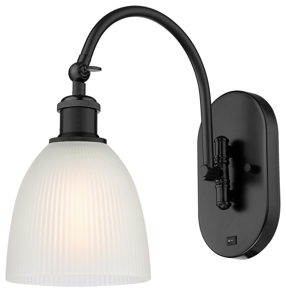 Innovations 518-1W-BK-G381 1-Light Sconce, Matte Black