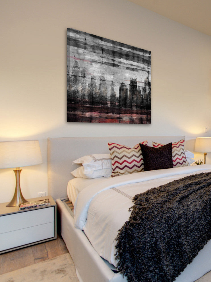 "Bold City" Print on Canvas, 32"x32"