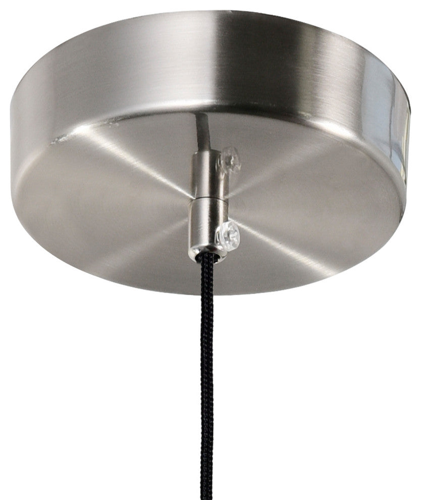 Lena LED Integrated Mini Pendant With Satin Nickel Finish