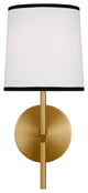Ellison 1-Light Indoor Bath Vanity Wall Sconce, Burnished Brass Gold