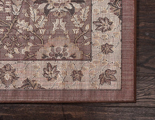 Country and Floral Kashan 9'x12' Rectangle Chestnut Area Rug
