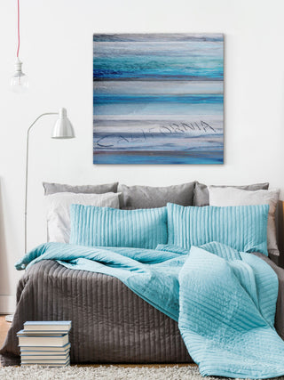 "California in the Sand" Print on Canvas, 40"x40"