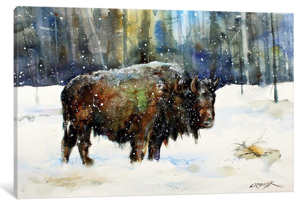 "Bison" by Dean Crouser, 18x12x1.5
