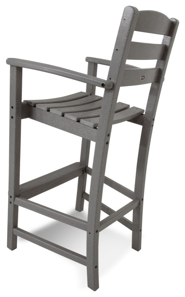 POLYWOOD La Casa Cafe Bar Arm Chair, Tangerine