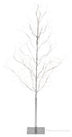 5' Silver PVC Wrapped Lighted Tree With 540 Micro LED Warm White Lights