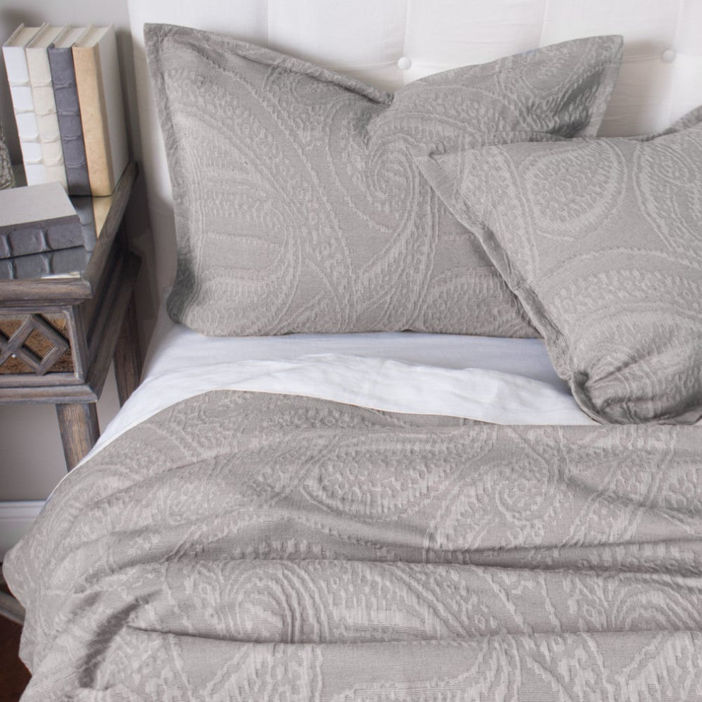 Ada Jaquard, Duvet Cover, Indigo King
