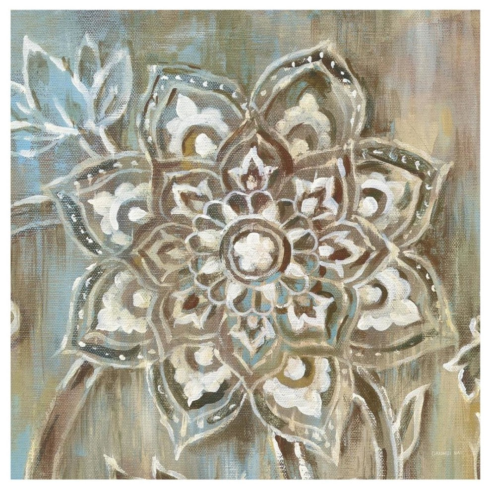 "Henna II Blue" Digital Paper Print by Danhui Nai, 32"x32"