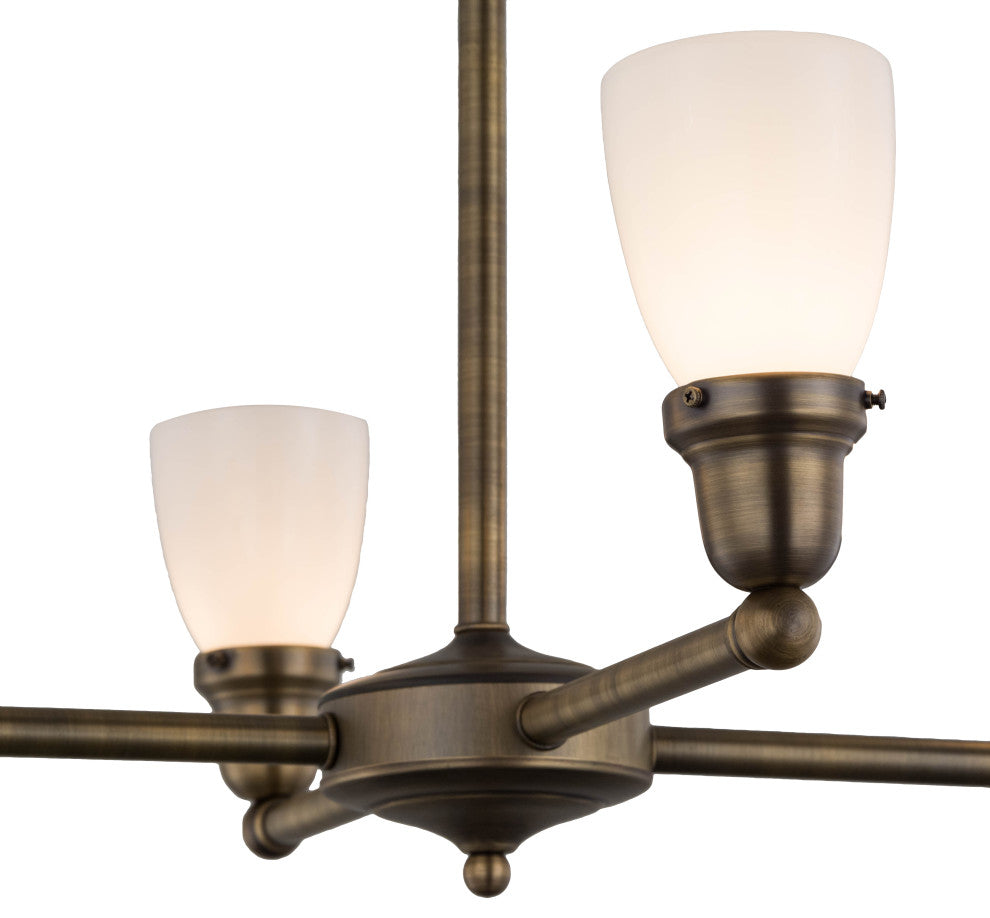 27W Revival Oyster Bay Goblet 4 LT Chandelier