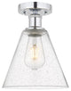 Innovations 616-1F-PC-GBC-84 Berkshire 1 Light Semi-Flush Mount, Polished Chrome