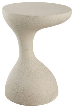 Boracay 19.75" Modern Minimalist Indoor/Outdoor Resin Drink Table