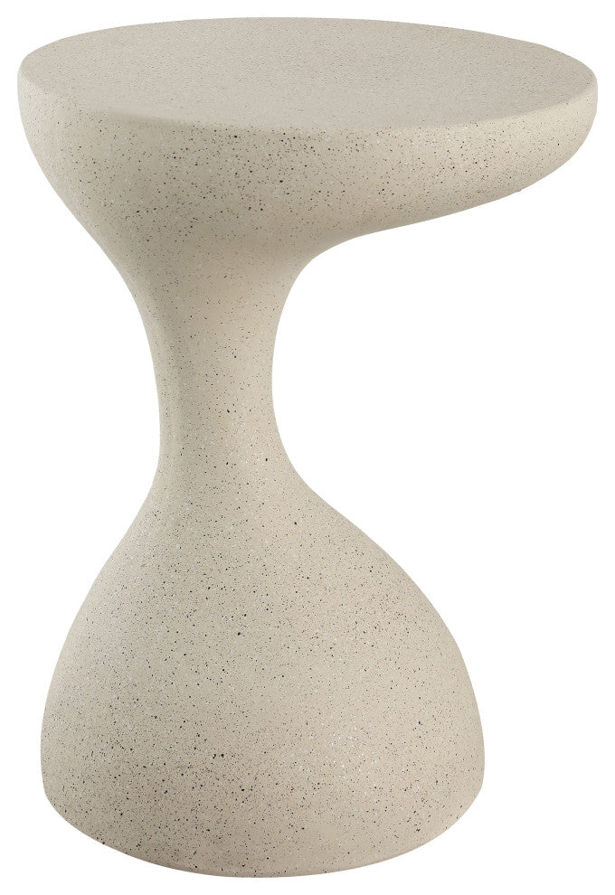 Boracay 19.75" Modern Minimalist Indoor/Outdoor Resin Drink Table