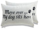 Home and Dog Throw Pillow, Set of 2, My Dog Sits Here