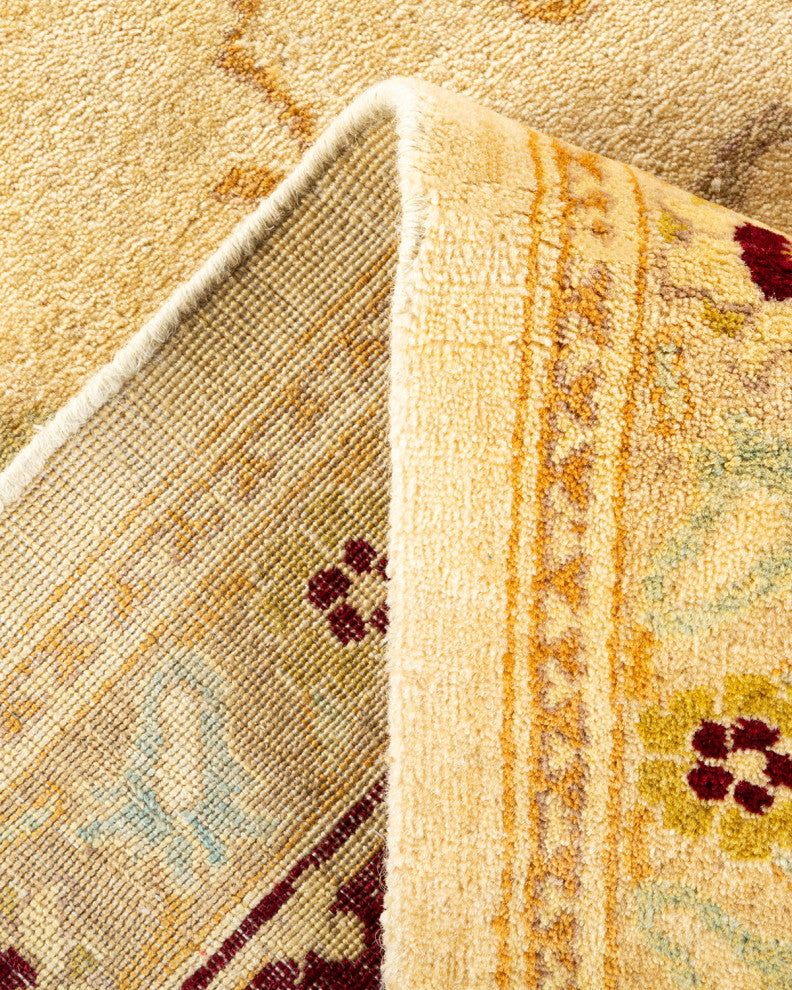 Mogul, One-of-a-Kind Hand-Knotted Area Rug, Ivory, 9' 1" x 11' 8"