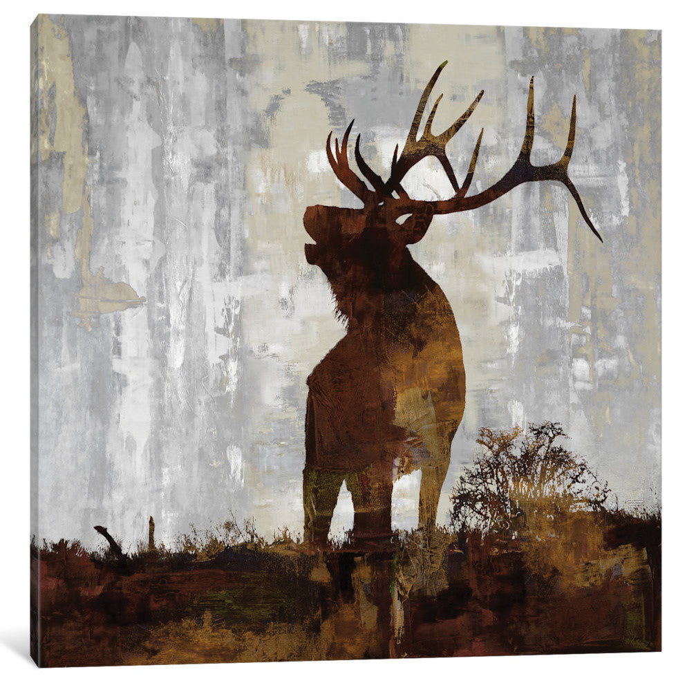 "Elk" by Carl Colburn, Canvas Print, 26"x26"