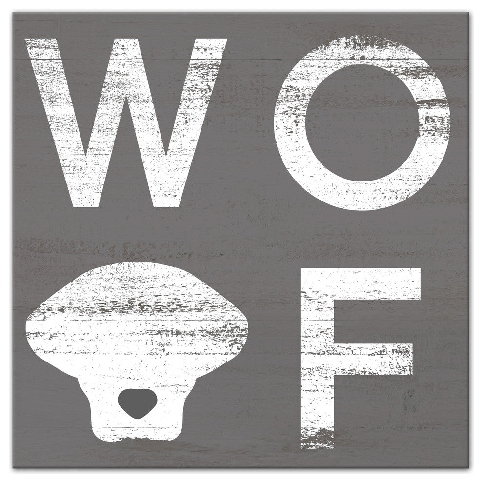 Designs Direct Creative Group Woof  16x16 Canvas Wall Art