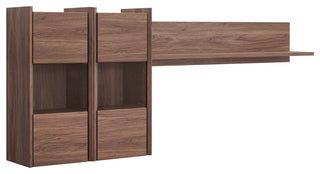 Visionary Wall Mounted Shelves-Walnut