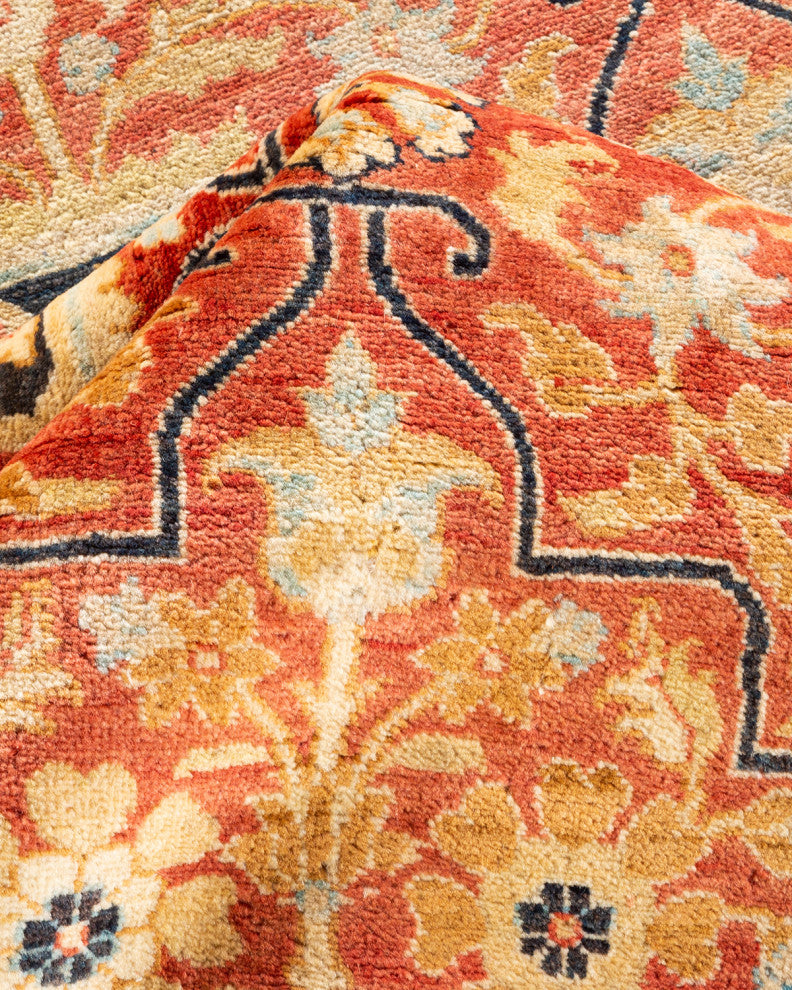 Mogul, One-of-a-Kind Hand-Knotted Area Rug Orange, 9' 2" x 12' 0"