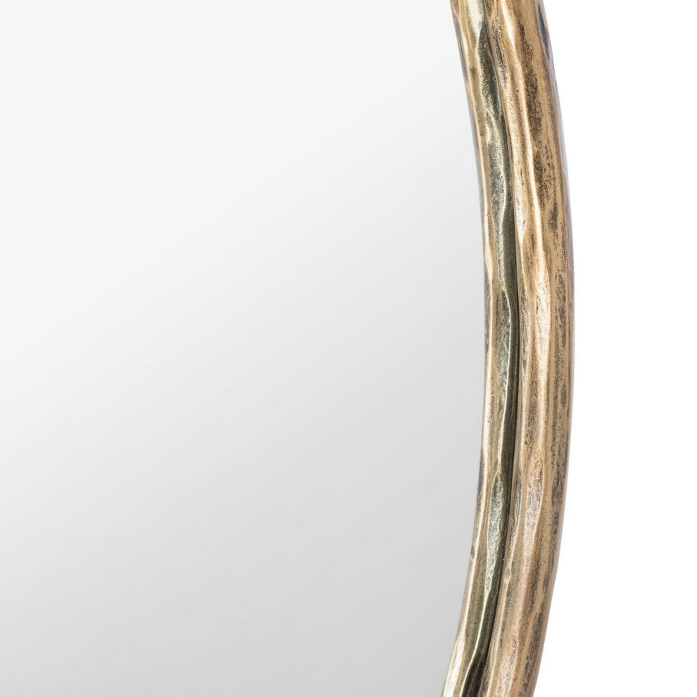 Safavieh Couture Renee Round Metal Mirror Brass