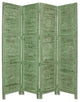 76" X 84" Green Wood Screen