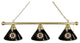 Holland Boston Bruins 3-Shade Billiard Light - Brass Fixture
